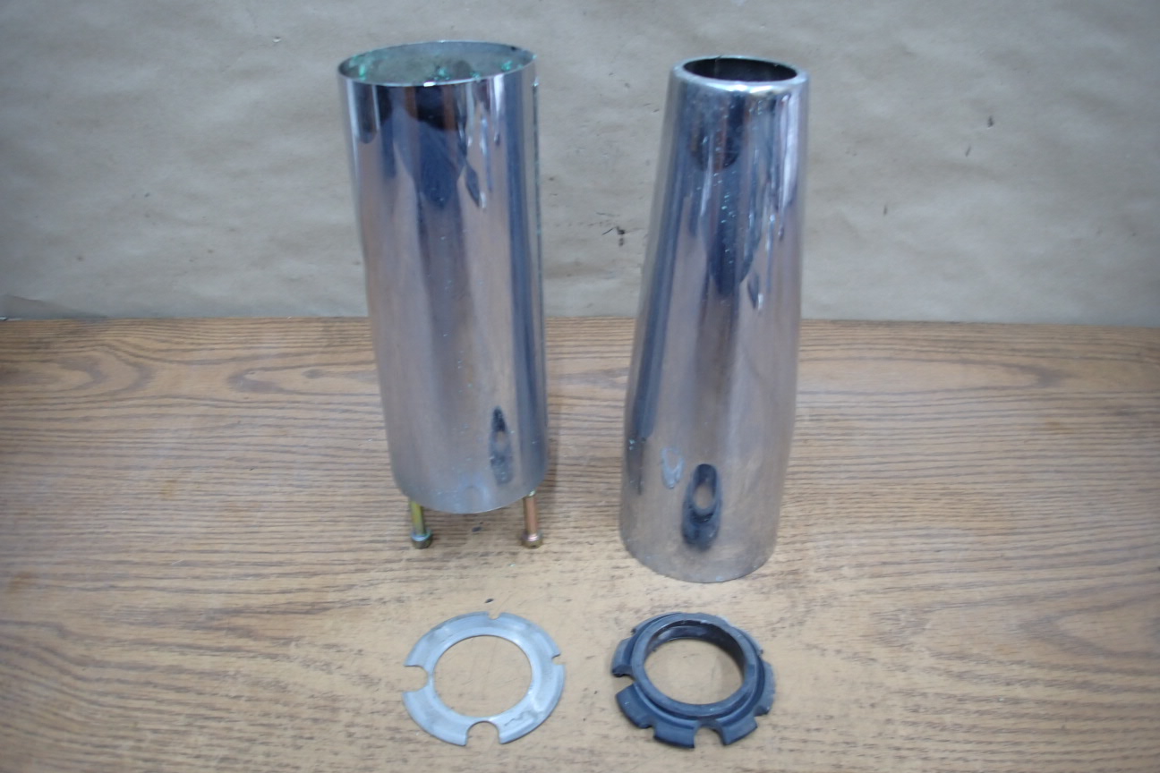 2005 YAMAHA VSTAR XVS1100 UPPER LOWER CHROME FORK TUBE COVER | eBay