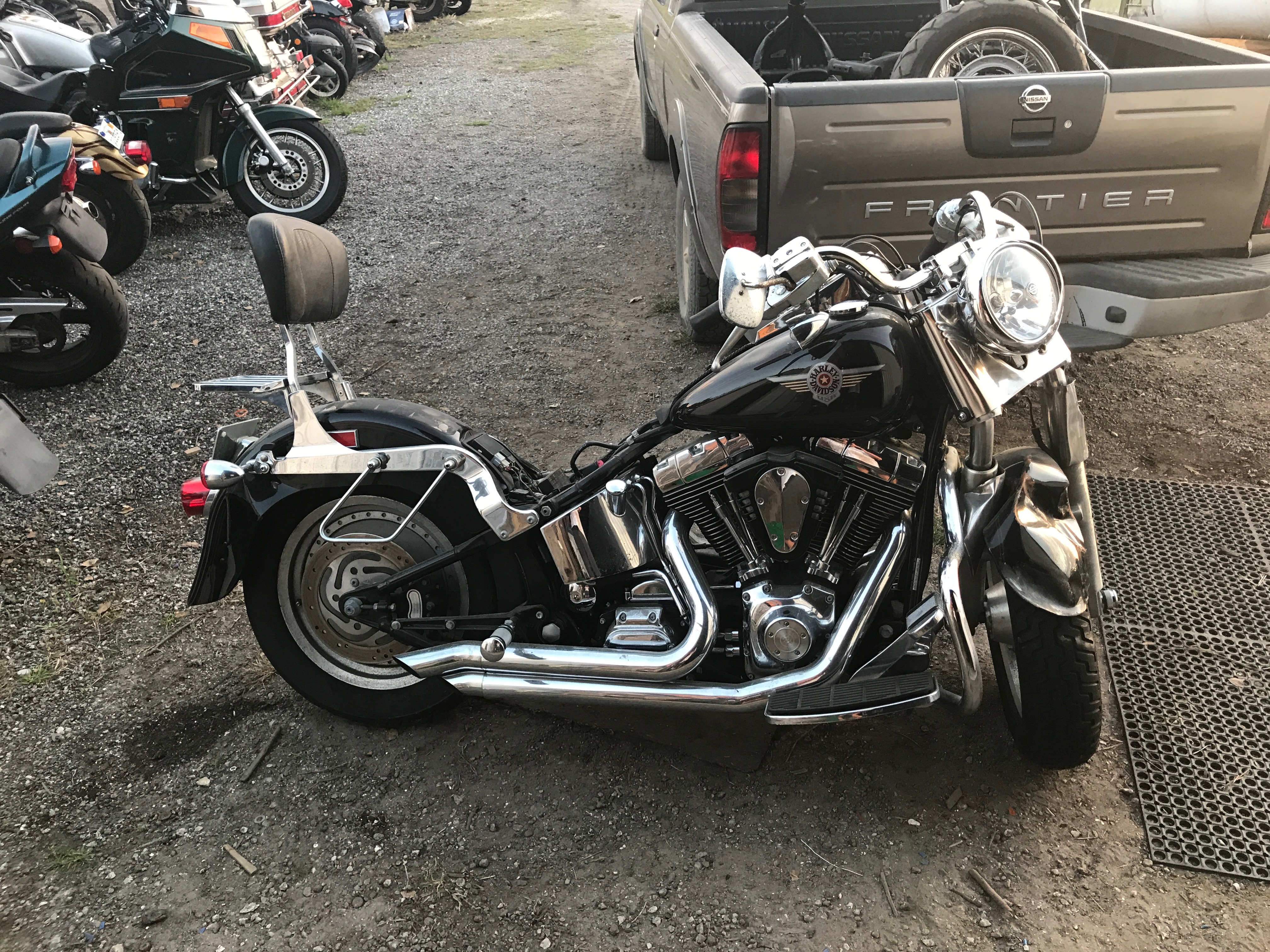 harley fatboy headlight replacement