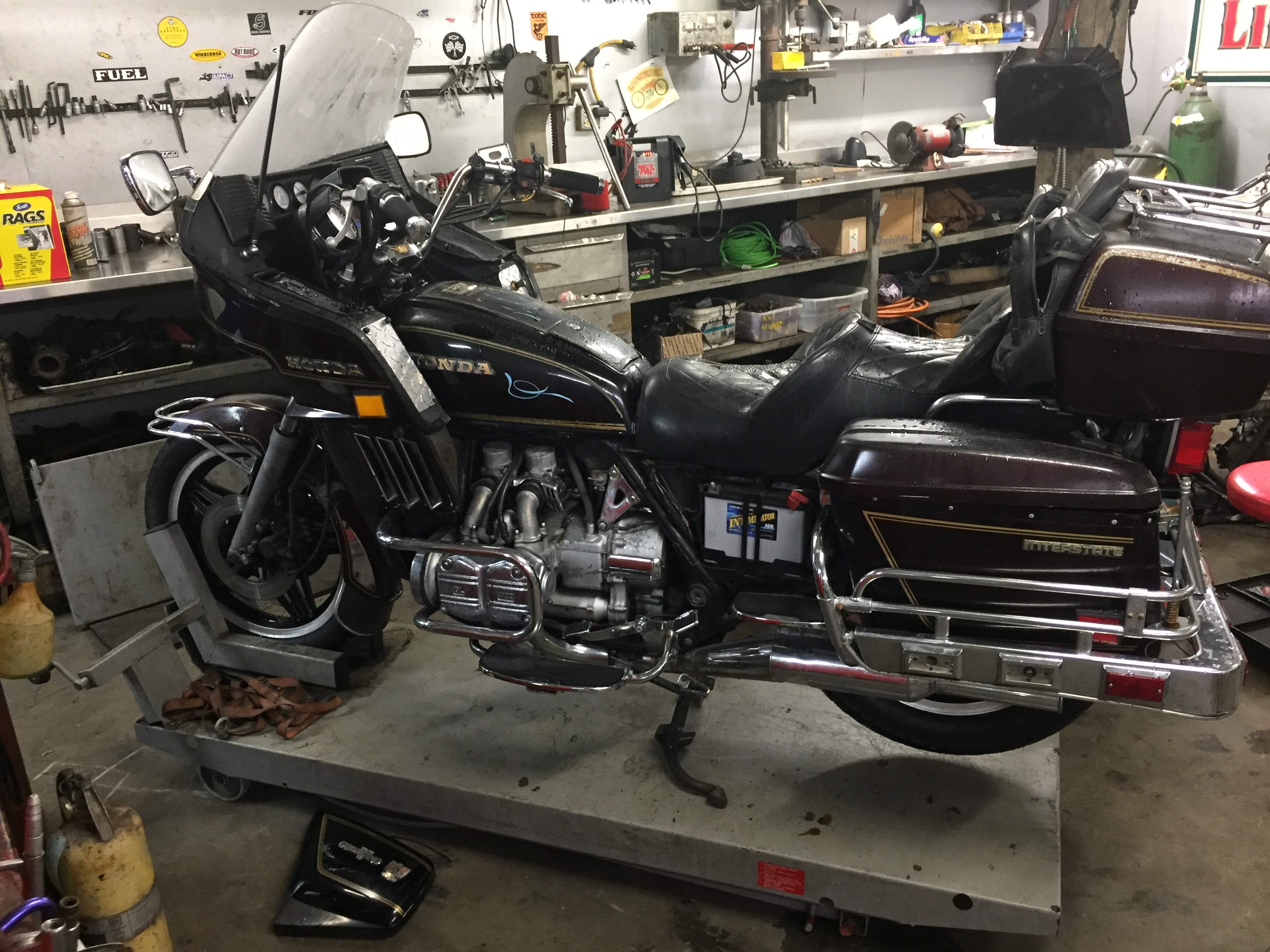 1980 HONDA GOLDWING INTERSTATE 1100 RADIATOR / ENGINE DUST SHIELD